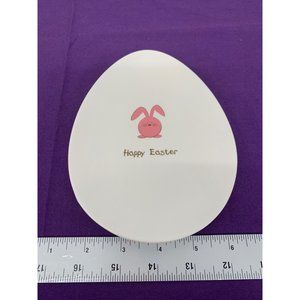 Gotta Get a Gund Happy Easter Egg Dinner Plate Decor Pink Bunny "Happy Easter"